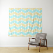 Tenture Vintage Diagonal Rectangles Sandy Beach (En situation (horizontale))