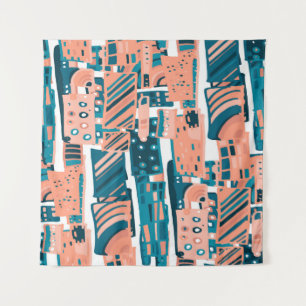 Tenture Vintage Doodle Motif sans couture.