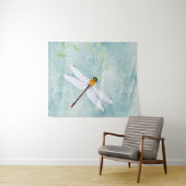 Tenture Vintage Dragonfly on Faded Floral (En situation (horizontale))