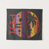 Tenture Vintage Fiji Summer Beach Travel (Devant (Horizontal))