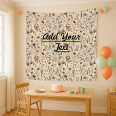 Tenture Vintage Herbarium Pressed Flower Botanical