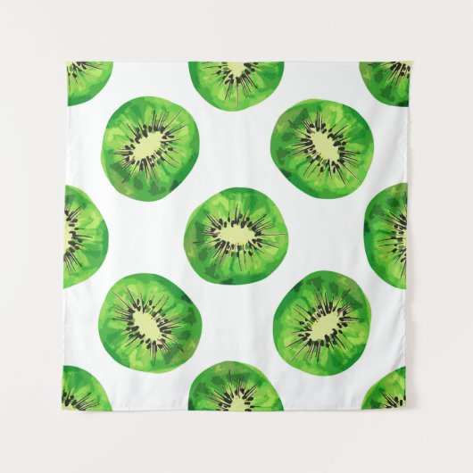 Tenture vintage motif sans couture kiwi main d'illustratio (Devant)