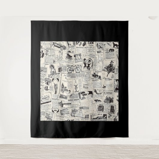 Tenture Vintage Newspaper   (Devant)