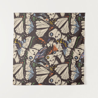 Tenture Vintage papillons surface motif. Coloré, t