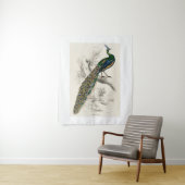 Tenture Vintage Peacock Histoire naturelle Imprimer (En situation)