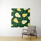 Tenture Vintage Pear Botanique : Vert clair (En situation (horizontale))