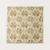 Tenture Vintage Rose Floral Pattern (Devant (Horizontal))