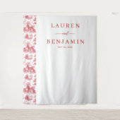 Tenture Vintage Scarlet Château Wedding (Devant)