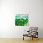 Tenture Vintage Vincent Van Gogh Green Blé Fields (En situation (horizontale))