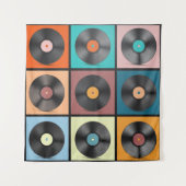 Tenture Vinyl records : retro LP set. (Devant)