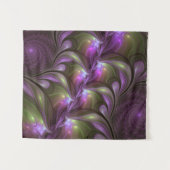 Tenture Violet Abstrait violet violet kaki fractal (Devant (Horizontal))