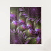 Tenture Violet Abstrait violet violet kaki fractal (Devant)