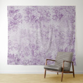 Tenture violet rustique, chic shabby, fleurs de lavande pâ (En situation (horizontale))