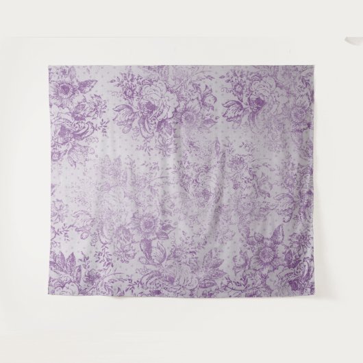 Tenture violet rustique, chic shabby, fleurs de lavande pâ (Devant (Horizontal))