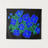 Tenture Violettes bleues petites (Devant (Horizontal))