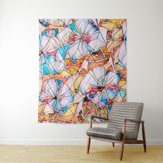 Tenture Violettes en verre (En situation)