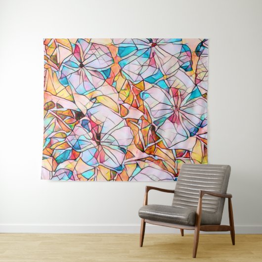 Tenture Violettes en verre (En situation (horizontale))