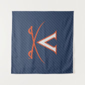 Tenture Virginia Cavaliers fibre de carbone (Devant (Horizontal))