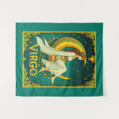 Tenture Virgo Maiden assis sur Crescent Moon (Devant (Horizontal))