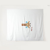 Tenture visage de girafe en pleurs émotionnels (Devant (Horizontal))