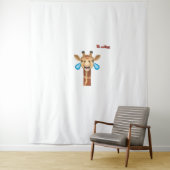 Tenture visage de girafe en pleurs émotionnels (En situation)