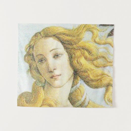Tenture Visage de Vénus Botticelli détail de peinture (Devant (Horizontal))