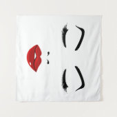 Tenture Visage élégant (Devant (Horizontal))