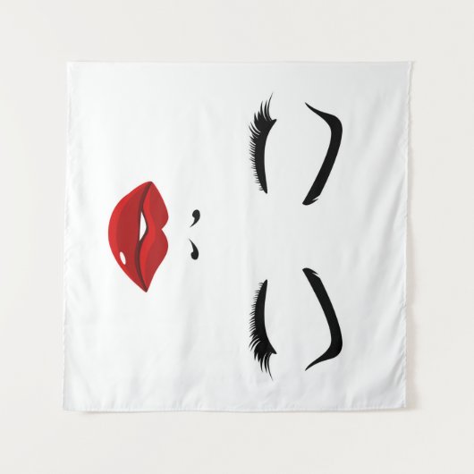 Tenture Visage élégant (Devant (Horizontal))