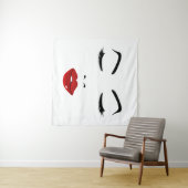 Tenture Visage élégant (En situation (horizontale))