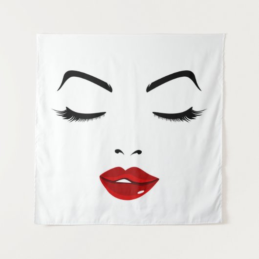 Tenture Visage élégant (Devant)