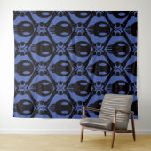 Tenture Visages morbides (En situation (horizontale))