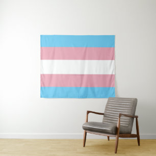 Tenture Visibilité du drapeau de fierté transgenre de Slip