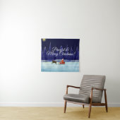 Tenture Visite de Noël à père Noël (En situation (horizontale))