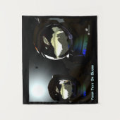 Tenture Visiteurs inattendus OVNI (Devant)