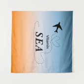 Tenture Vitamin Sea Orange Summer Color Tapestry (Devant (Horizontal))