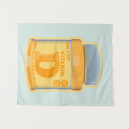 Tenture Vitamine D capsules santé et bien-être (Devant (Horizontal))