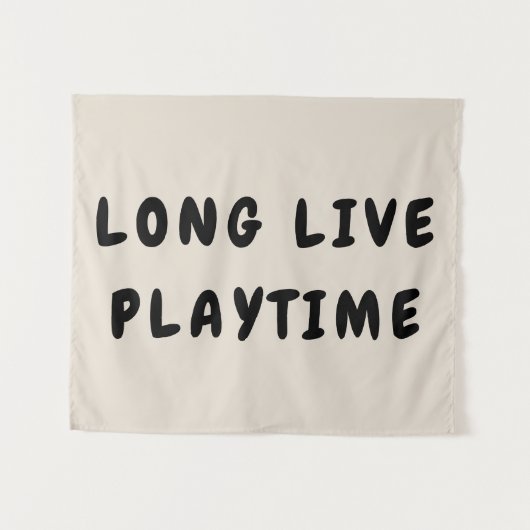 Tenture Vive les jeux Chambre de jeux Nursery Mur (Devant (Horizontal))