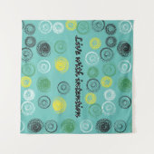 Tenture Vivez avec intention (Devant (Horizontal))