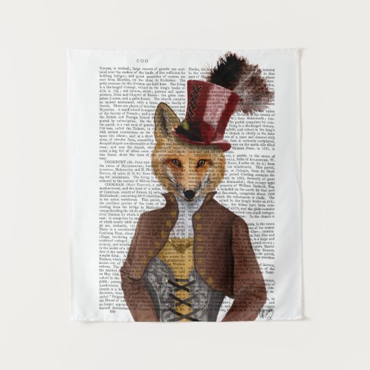 Tenture Vivienne Steampunk Fox (Devant)