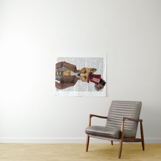 Tenture Vivienne Steampunk Fox (En situation (horizontale))