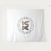 Tenture Vivre comme un chien Embrassez le voyage (Devant (Horizontal))