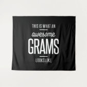 Tenture Voici à quoi ressemble un Gram génial (Devant (Horizontal))