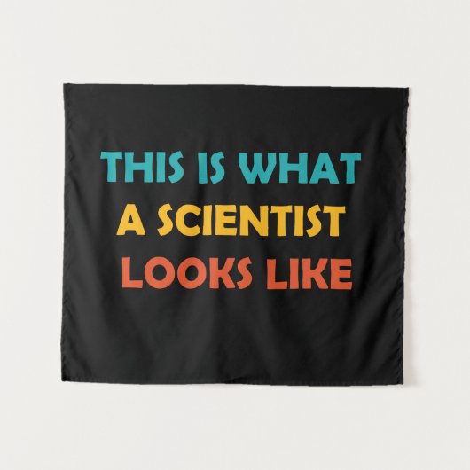 Tenture Voici à quoi ressemble un scientifique (Devant (Horizontal))