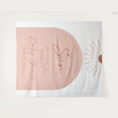 Tenture Voici Le Baby shower Soleil Boho (Devant (Horizontal))