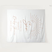 Tenture Voici Le Baby shower Sun Boho (Devant (Horizontal))