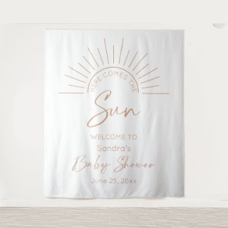 Tenture Voici Le Baby shower Sun Boho
