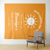 Tenture Voici Le Son Baby shower Soleil Branché Arrière-Pl (En situation (horizontale))