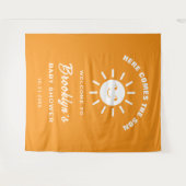 Tenture Voici Le Son Baby shower Soleil Branché Arrière-Pl (Devant (Horizontal))