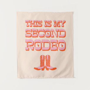 Tenture Voici My Second Rodeo (+ bottes de cowboy)