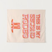 Tenture Voici My Second Rodeo (+ bottes de cowboy) (Devant (Horizontal))